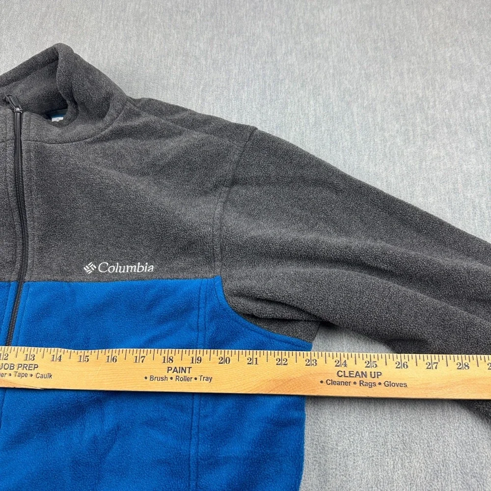 Columbia Jacket Men Large Blue Gray Steens Mountain Full Zip 2.0  Fleece Outdoor